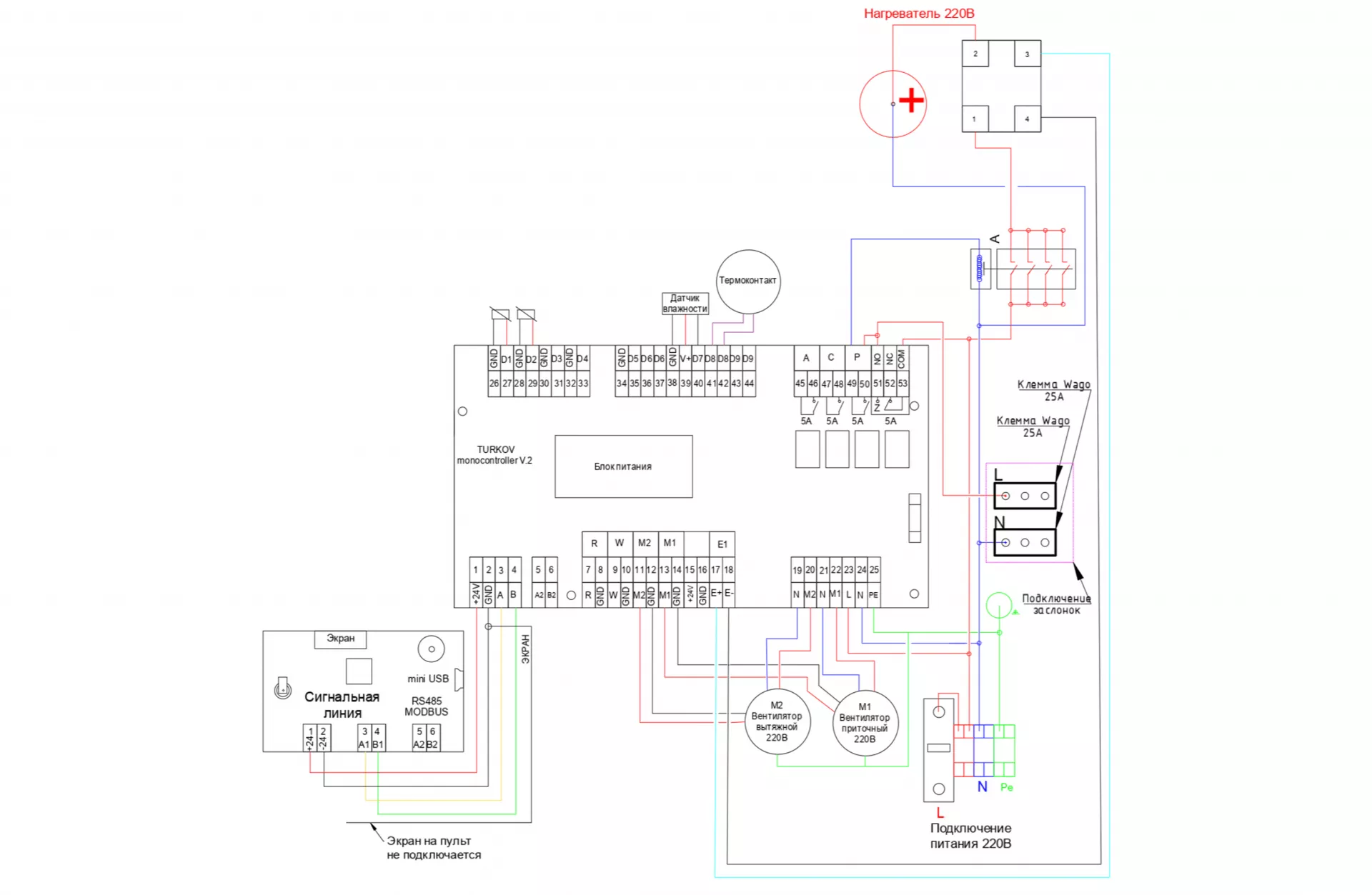 Схема подключения