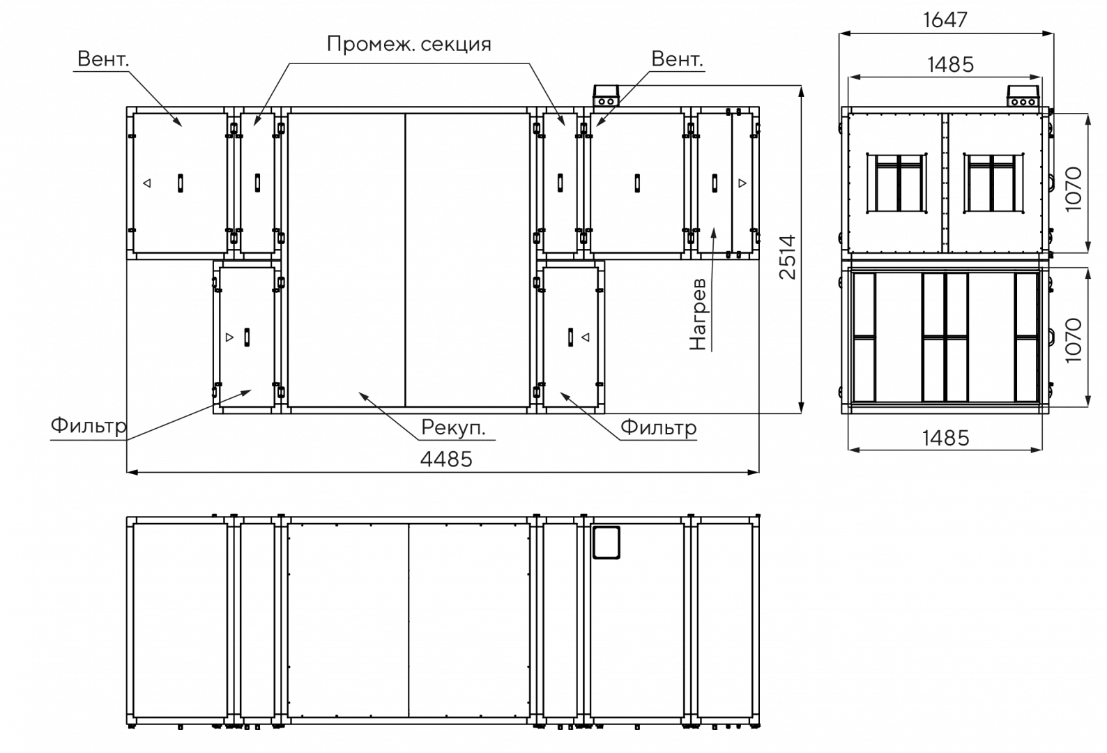 Габаритные размеры