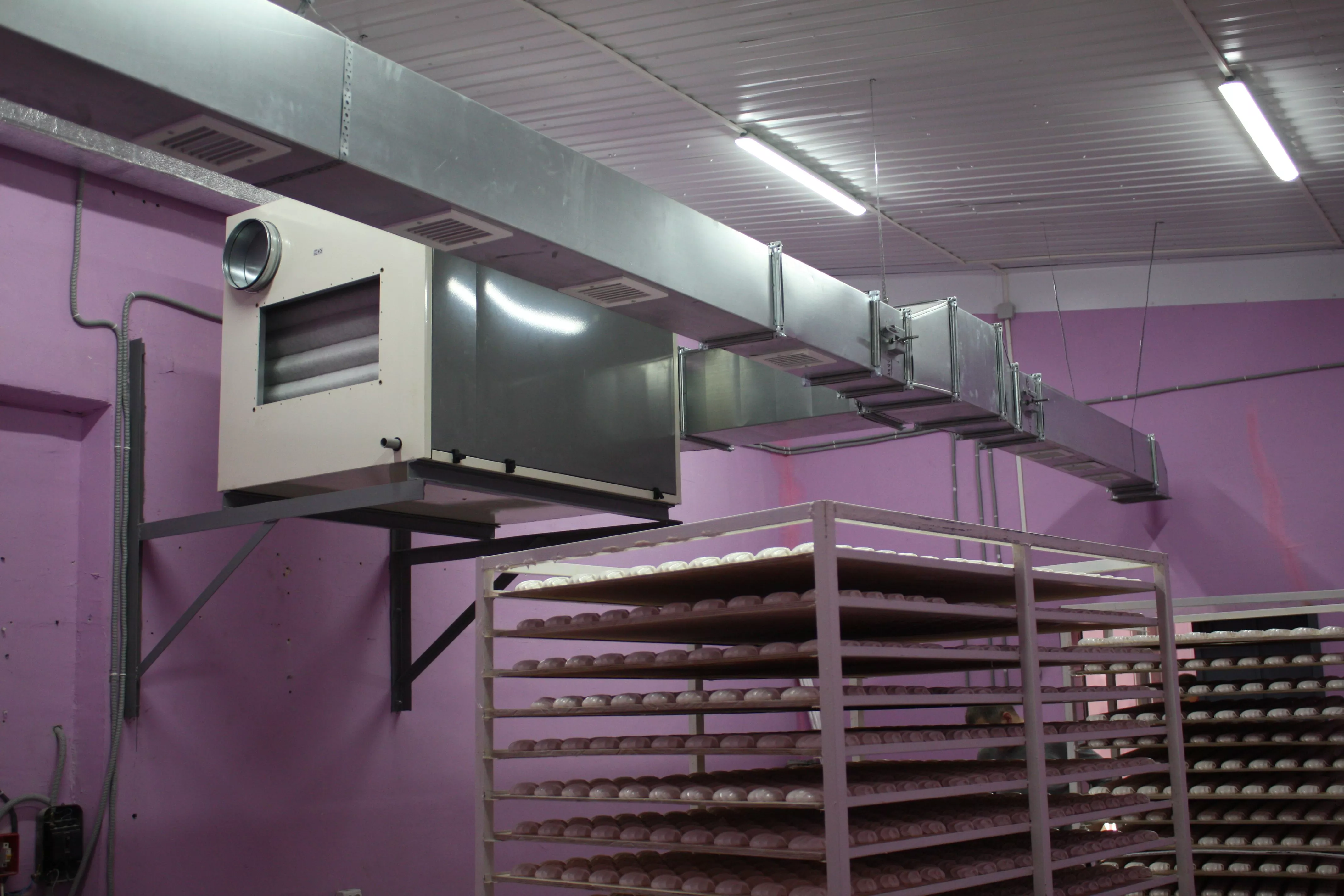 Осушитель на кондитерской фабрике