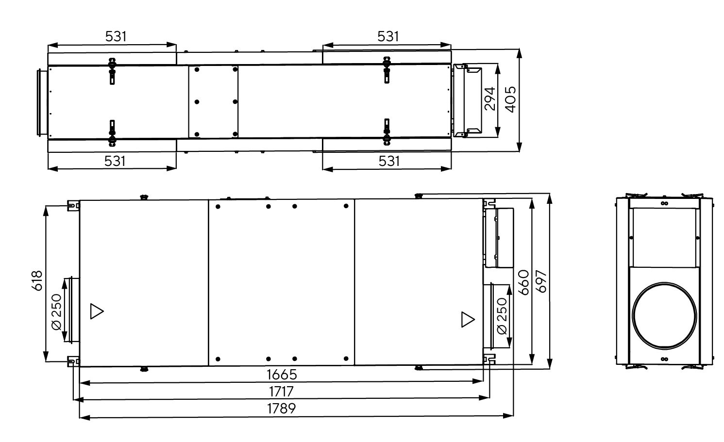 Габаритные размеры