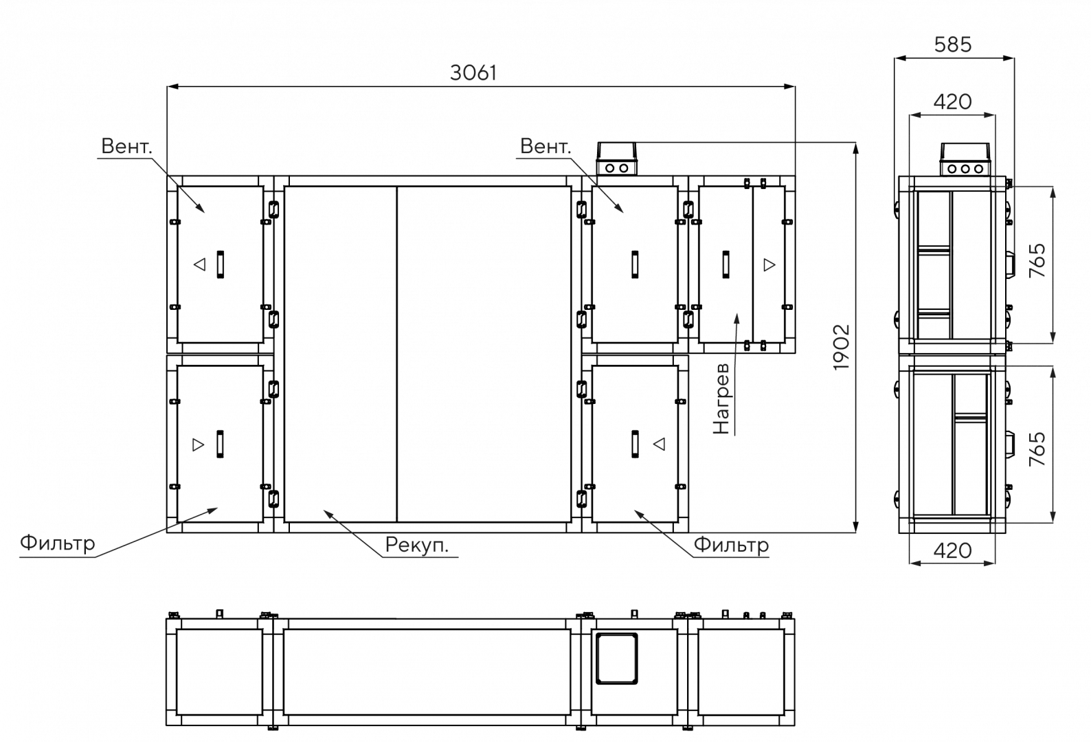 Габаритные размеры