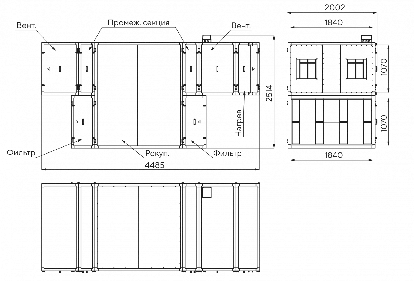 Габаритные размеры