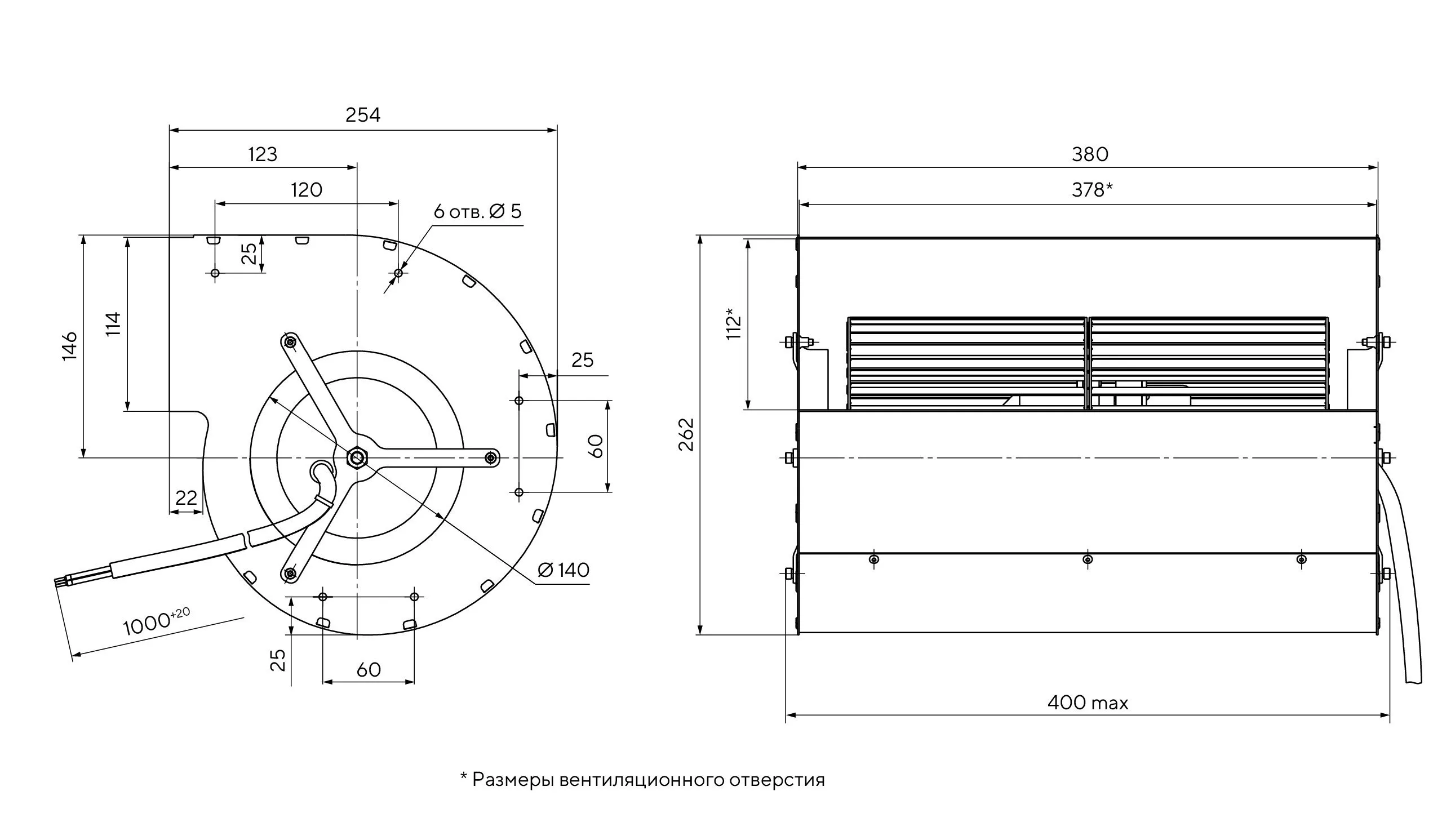 Габаритные размеры