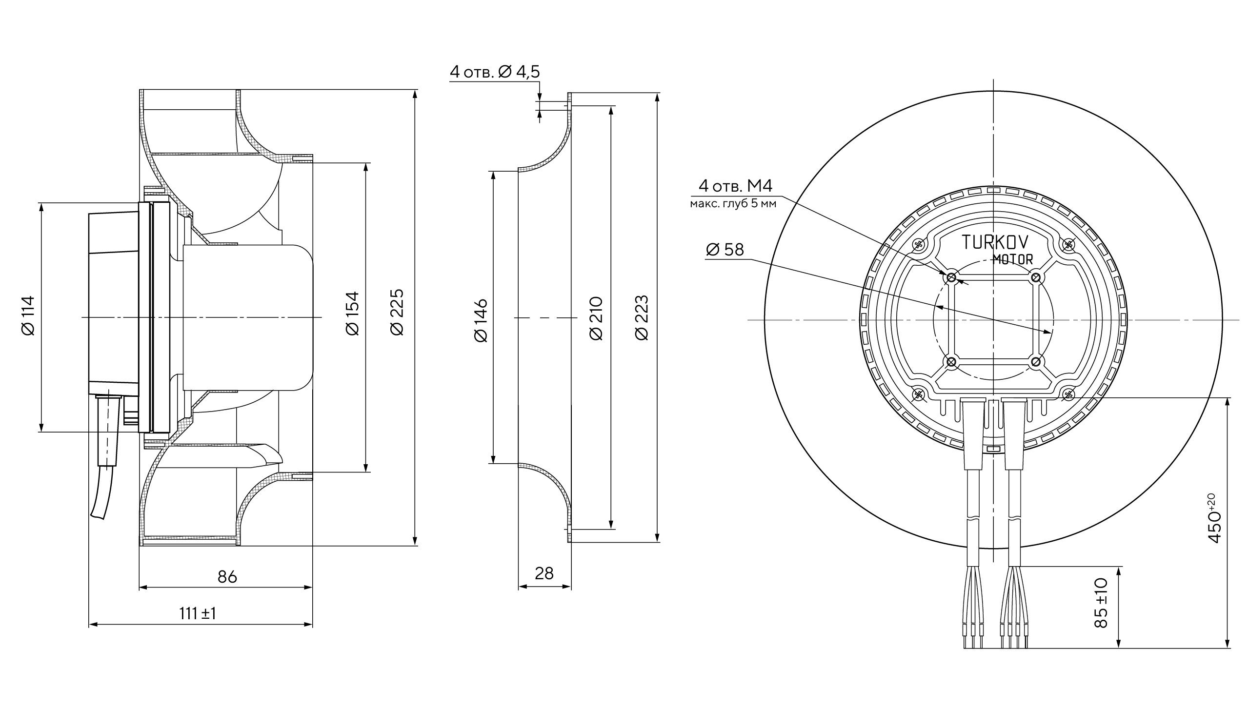 Габаритные размеры