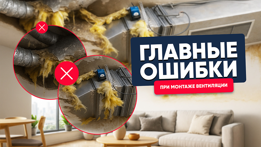 Главные ошибки при монтаже систем вентиляции. Как делать правильно?