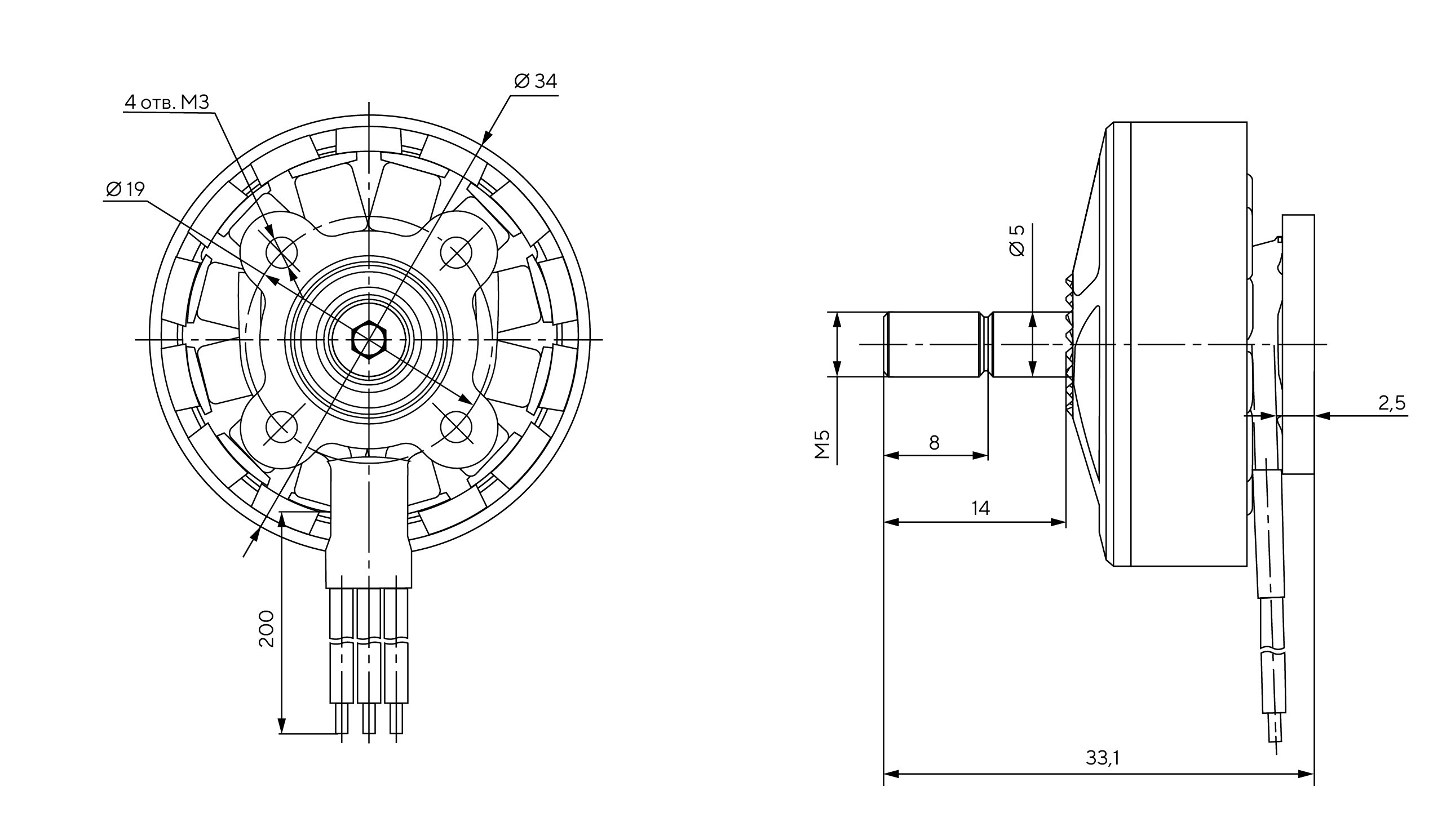 Габаритные размеры
